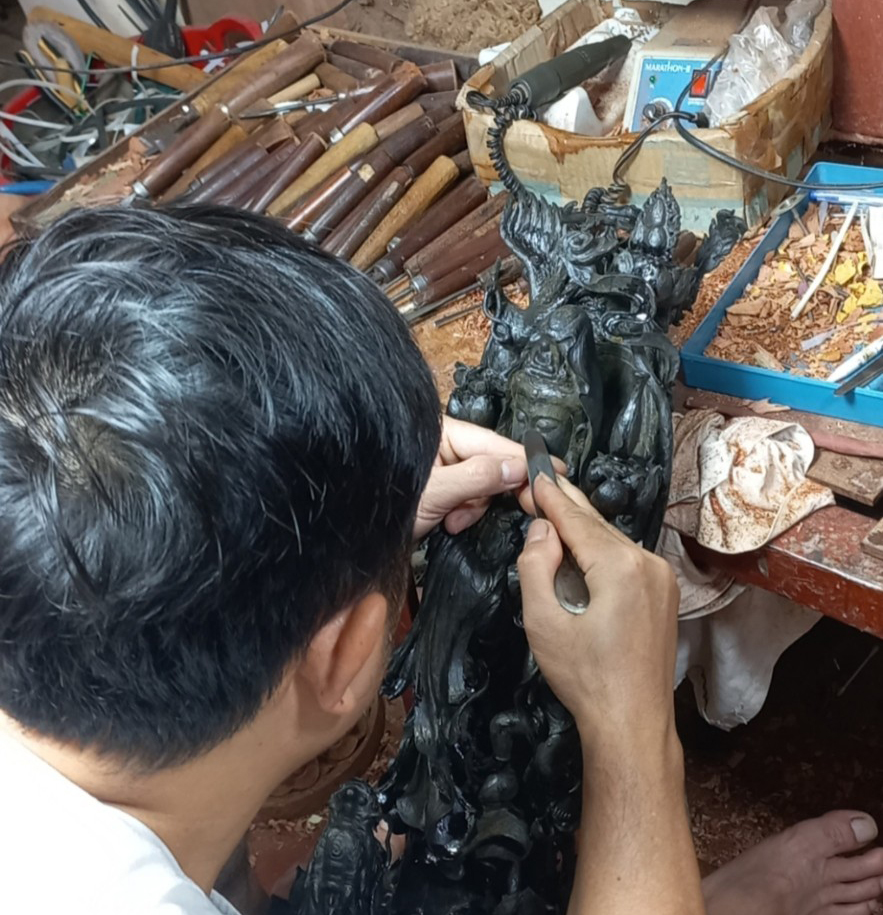 Sustainably Sourced Wood Carving